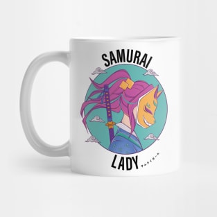 Samurai Lady Circle Design Mug